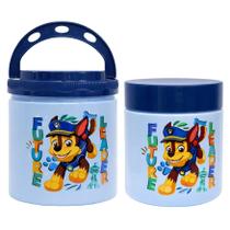 Conj 2 Pote Decorado Infantil Patrulha Canina Porta Lanches - Conj 2 Pote Decorado Infantil Patrulha Canina Porta Lanches -