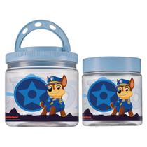 Conj 2 Pote Decorado Infantil Patrulha Canina Porta Lanches
