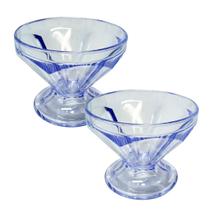 Conj 2 taça de sorvete colegial sobremesa acrílico 150ml
