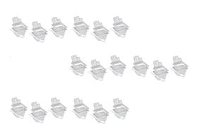 CONJ 20 CUBAS GASTRONÔMICAS Em POLICARBONATO 1/6X100 mm 1,5 Litros + 20 TAMPAS 1/6 Em POLI Com FLIP, DOBRADIÇA e ABERTURA CAMBRO + 20 COLHERES 21 cm S