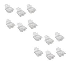 CONJ 21 CUBAS Gastronômicas Em POLICARBONATO GN 1/6X65 mm 1 Litro + 21 TAMPAS Em POLI Com FLIP, DOBRADIÇA E ABERTURA Para Colheres CAMBRO