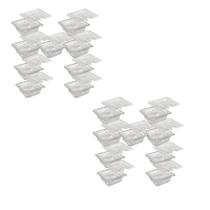 CONJ 21 CUBAS Gastronômicas Em POLICARBONATO GN 1/6X65 mm 900 ml + 21 TAMPAS 1/6 Em POLI Com Abertura Para COLHERES e CONCHAS CAMBRO