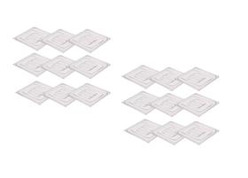 CONJ 21 TAMPAS 1/6 Em POLICARBONATO COM Ranhura e Sem ABERTURA Para Cubas 1/6 Em POLI CAMBRO