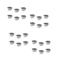 CONJ 24 CUBAS Gastronômicas Em INOX GN 1/6x100 mm 1,5 Litros Sem TAMPAS ZAHAV CONJ 24 CUBAS Gastronômicas Em INOX GN 1/6x100 mm 1,5 Litros Sem TAMPAS ZAHAV