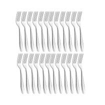 Conj 24 un garfo inox mesa america