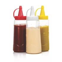 Conj 3 Bisnagas Transp. 200ml Catchup, Maionese Mostarda Conj 3 Bisnagas Transp. 200ml Catchup, Maionese Mostarda