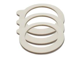 Conj 3 Borracha Anel Vedação 80 mm Para Potes Fido Bormioli Rocco de 125 ml e 200 ml Conj 3 Borracha Anel Vedação 80 mm Para Potes Fido Bormioli Rocco de 125 ml e 200 ml