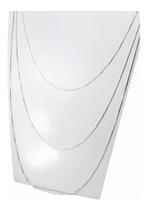 Conj. 3 Correntes Veneziana Prata Legítima 925 40, 45, 60 Cm