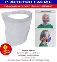 CONJ 3 Máscara Proteção Facial Anti Respingos Transparente - MASK