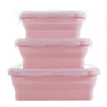 Conj. 3 Potes Marmita Retrátil Nipomaxxi Silicone Conj. 3 Potes Marmita Retrátil Nipomaxxi Silicone