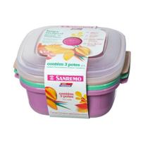 Conj 3 Potes Quad Plastico Sanremo 1,3L Conj 3 Potes Quad Plastico Sanremo 1,3L