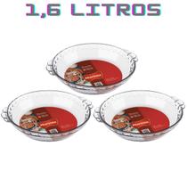 Conj 3 Travessa Filetada Vidro 1,6L Forno Freezer Nadir Conj 3 Travessa Filetada Vidro 1,6L Forno Freezer Nadir