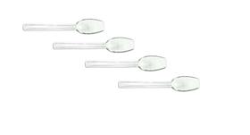 Conj 4 COLHERES Para INGREDIENTES, BUFFET, SORVETERIA, AÇAÍ Transparente 21 cm SB Conj 4 COLHERES Para INGREDIENTES, BUFFET, SORVETERIA, AÇAÍ Transparente 21 cm SB