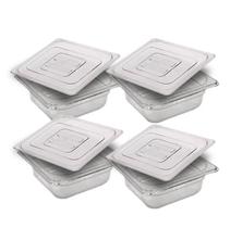 CONJ 4 CUBAS Gastronômicas Em POLICARBONATO GN 1/6X65 mm 900/1000 ml + 4 TAMPAS 1/6 Em POLI Sem ABERTURA CAMBRO CONJ 4 CUBAS Gastronômicas Em POLICARBONATO GN 1/6X65 mm 900/1000 ml + 4 TAMPAS 1/6 Em POLI Sem ABERTURA CAMBRO