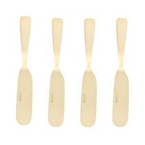 Conj 4 Espátulas Facas Geleia Manteiga Inox Dourado - Wolff