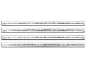Conj 4 Réguas de Logística SSW MDF Branca 100 cm 1515 SOUZA