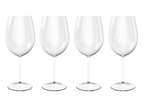 Conj 4 Taças Bebidas Transparente Cristal Gin Cocktail 600ml Festas Drinks Multiuso Resistente Grande Servir Mesa Posta - Casa Hera Maria