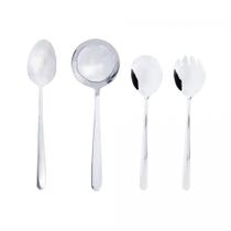 Conj 4 Talheres Servir Viena Wolff - Aco Inox