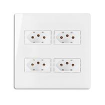 Conj 4 Tomadas de 10A Separado 4x4 Branco Infiniti