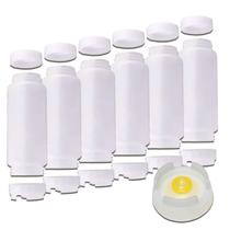 Conj 6 Bisnagas 473 ml (16 Oz) FIFO Bootle Canadá Original Bico NSF Com Válvula Removível AMARELA Para Molhos e Caldas de Consistência Média Conj 6 Bisnagas 473 ml (16 Oz) FIFO Bootle Canadá Original Bico NSF Com Válvula Removível AMARELA Para Molhos e Caldas de Consistência Média