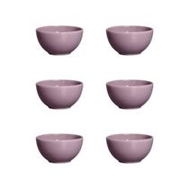 Conj. 6 Bowls Slim Cerâmica Branca 350ml - Decoração