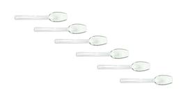 Conj 6 COLHERES Para INGREDIENTES, BUFFET, SORVETERIA, AÇAÍ Transparente 21 cm SB