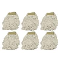 CONJ 6 REFIS Para MOP ÚMIDO 320 Gramas Linha PREMIUM Loop Com Cinta Cru BRALIMPIA