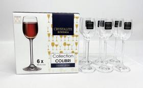 Conj 6 Taças Bohemia Titanium Colibri Licor, Cachaça e Grappa 65ml
