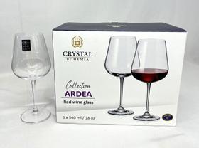Conj 6 Taças Cristal Ardea Bohemia 540ml Vinho Tinto Titanium Conj 6 Taças Cristal Ardea Bohemia 540ml Vinho Tinto Titanium