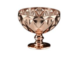 Conj. 6 Taças de vidro Diamond Rosé Golden 310ml- Lyor