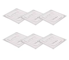 CONJ 6 TAMPAS 1/6 Em POLICARBONATO Para Cubas Gastronômica GN 1/6 Poli CAMBRO