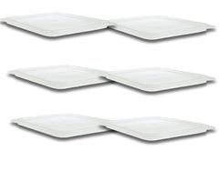 CONJ 6 TAMPAS 1/6 Em POLIPOPILENO VEDANTES Para Cubas Gastronômica GN 1/6 CAMBRO