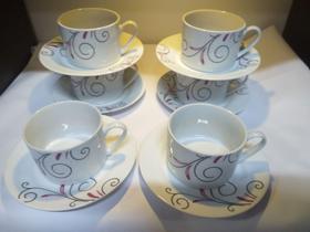 Conj 6 Xicaras de Chá com Pires 200mll