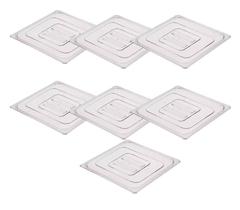 CONJ 7 TAMPAS 1/6 Em POLICARBONATO Sem ABERTURA Para Cubas 1/6 Em Poli CAMBRO