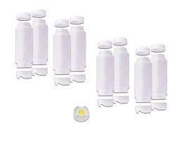 Conj 8 Bisnagas 473 ml (16 Oz) FIFO Bootle Canadá Original Bico NSF Com Válvula Removível AMARELA Para Molhos e Caldas de Consistência Média