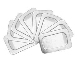 CONJ 8 TAMPAS 1/9 Em POLICARBONATO 17,6x10,8 cm Sem ABERTURA Para Cubas 1/9 Em POLI CAMBRO