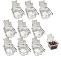 CONJ 9 CUBAS Gastronômicas Em POLICARBONATO GN 1/6X100 mm 1,5 Litros + TAMPA 1/6 Em POLI Com FLIP, DOBRADIÇA e ABERTURA CAMBRO CONJ 9 CUBAS Gastronômicas Em POLICARBONATO GN 1/6X100 mm 1,5 Litros + TAMPA 1/6 Em POLI Com FLIP, DOBRADIÇA e ABERTURA CAMBRO