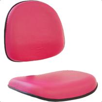Conj Assento Encosto Rosa Cadeira Executiva material sintético Conj Assento Encosto Rosa Cadeira Executiva material sintético