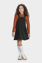 Conj. Baby Look Cotton e Salopete Alfaiataria Soho Glinny Cor:TelhaTamanho:10