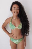 Conj Biquini Coqueiro_Sutiã Bojo e Calça Tradicional tam P