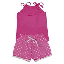 Conj. Blusa de Alcinha e Shorts Estampado.