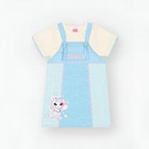 Conj. Blusa e Salopete Unicórnio Meninas Cinti