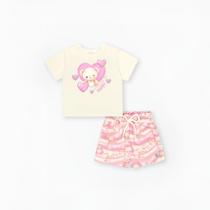 Conj Blusa e Shorts Urso Cinti Menina Conj Blusa e Shorts Urso Cinti Menina