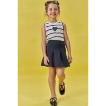 Conj.Blusa em Malha Uv e Saia Fly Tech (com Shorts Embutido) Kukiê