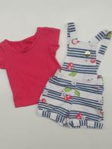 Conj Blusa/Jardineira