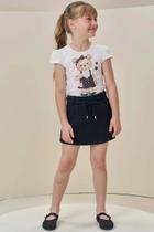 Conj blusa short saia fem. infanti ref:85766