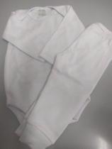 Conj. Body e mijão suedine branco Conj. Body e mijão suedine branco