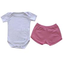 Conj body E short gata manga curta Conj body E short gata manga curta