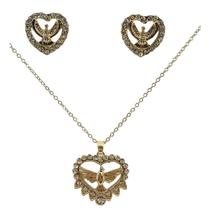 Conj Brinco e Colar Folheado Ouro Espírito Santo 4 Modelos Conj Brinco e Colar Folheado Ouro Espírito Santo 4 Modelos