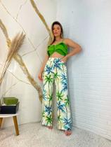 Conj calça pantalona c Cropped